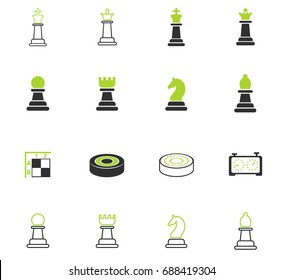 chess web icons for user interface design