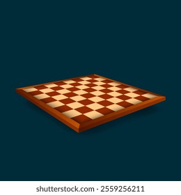 Chess wooden board vector design