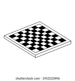 Chessboard 3d vector background illustration 