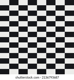 Chessboard 8x14. Vector from black and white cells.