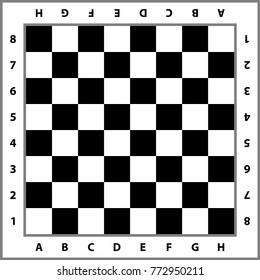 Chessboard background. Empty chess board. Board for chess playing. Vector illustration.
