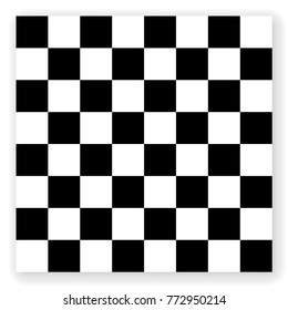 Chessboard background. Empty chess board. Board for chess playing. Vector illustration.