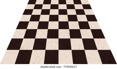 Chessboard background. Empty chess board. Board for chess playing. Vector illustration.