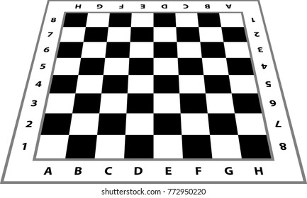 Chessboard background. Empty chess board. Board for chess playing. Vector illustration.