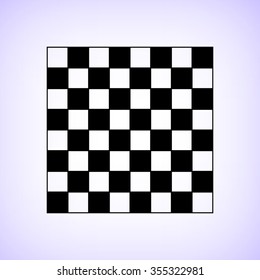 chessboard  - black vector icon