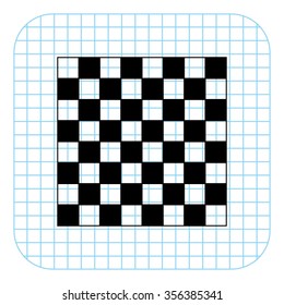 chessboard - black  vector icon