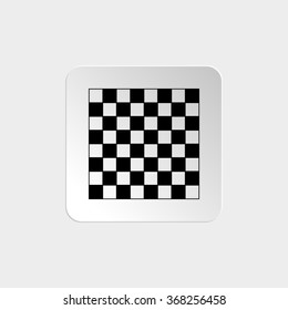 chessboard -  black vector icon