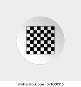 chessboard  - black vector icon