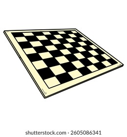 chessboard box illustration hand drawn isolated vector