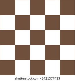 chessboard brown background in canvas