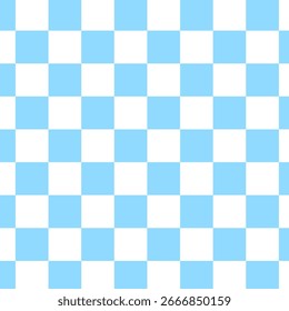 Diseño de patrón sin fisuras de tablero de ajedrez o tablero de ajedrez con color azul pastel