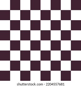 Chessboard and chequered dark white chessboard strategy game, intelligent hobby activity, competition or tournament concept flat vector illustration.