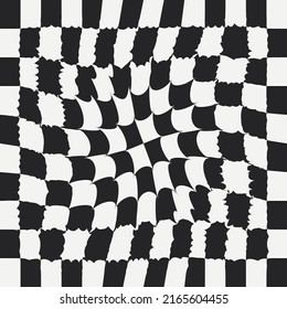 A chessboard with a flash in the center. Checkered vector design suitable for print.