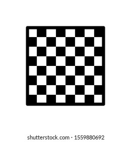 chessboard icon black and isolated vector illustration