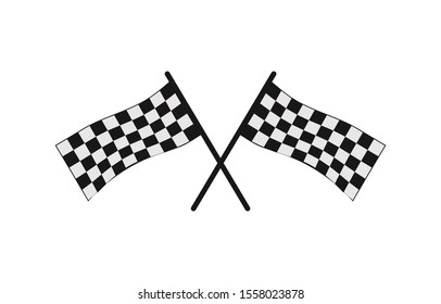 chessboard icon for the finish symbol in a race or car or motorcycle racing championship