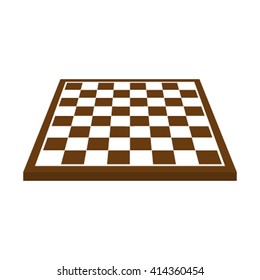 chessboard icon. flat vector illustration isolated on white background