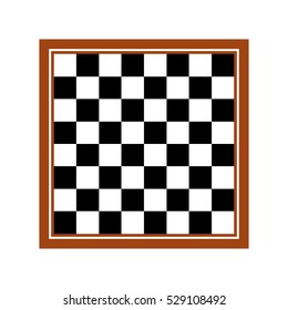 chessboard icon. flat vector illustration isolated on white background