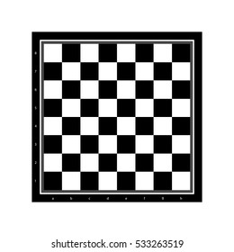 chessboard icon. flat vector illustration isolated on white background