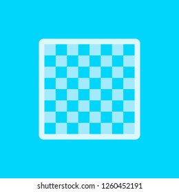 Chessboard icon on blue background. vector illustration