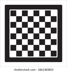 Chessboard Icon Vector Logo Template Illustration