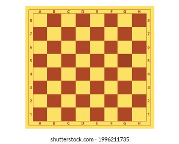 chessboard isolated on white background