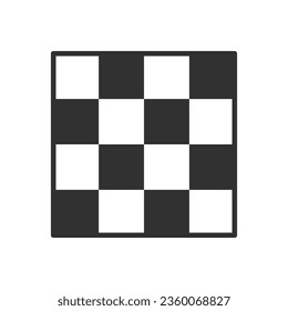 Chessboard, linear icon. Line with editable stroke