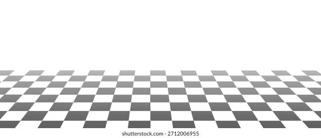 Chessboard pattern for chess with black and white checks. Checkerboard background for checkers. Square seamless texture of board. Seamless floor design.