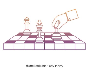 chessboard and pieces
