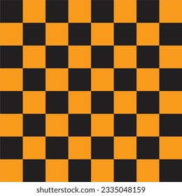 chessboard seamless pattern with black and yellow background. print for textile, fashion, scrapbook paper, wallpaper.
