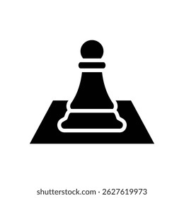 chessboard solid icon vector design good for web or mobile app