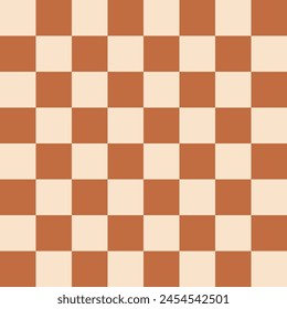Chessboard with a square grid. Soft colors vector illustration, grid style transparent background