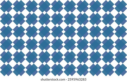 chessboard style white blue cross background repeat seamless pattern design for fabric printing or replete wallpaper patter