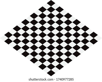 Chessboard top view vector background
