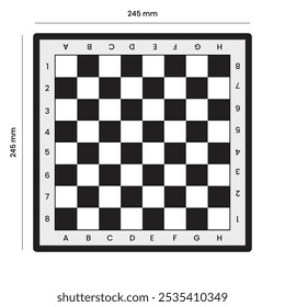 A chessboard is a type of board used in chess games.

A chess board consists of 64 square boxes (8 rows and 8 columns) arranged in two alternating colors, generally black and white.

In a game of ches