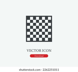 Chessboard vector icon. Symbol in Line Art Style for Design, Presentation, Website or Mobile Apps Elements, Logo. Chess symbol illustration. Pixel vector graphics - Vector