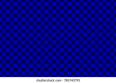 Chessboard vector pattern - blue background