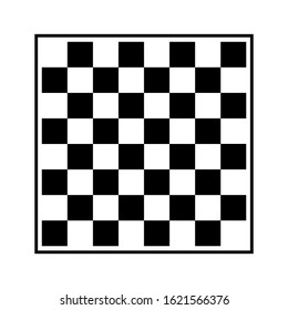 chessboard vector silhouette isolated on white background