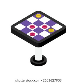 Chessboard Vector style icon. Eps 10 file