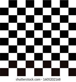 chessboard,flat design and black white board