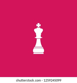 chessman icon vector. chessman sign on pink background. chessman icon for web and app