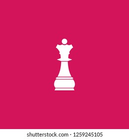 chessman icon vector. chessman sign on pink background. chessman icon for web and app