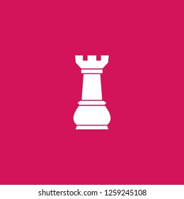 chessman icon vector. chessman sign on pink background. chessman icon for web and app