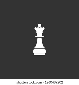 chessman icon vector. chessman sign on black background. chessman icon for web and app