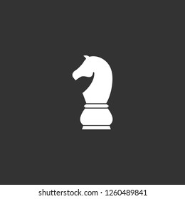 chessman icon vector. chessman sign on black background. chessman icon for web and app