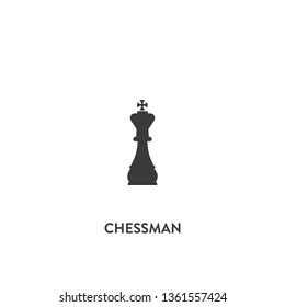 chessman icon vector. chessman sign on white background. chessman icon for web and app