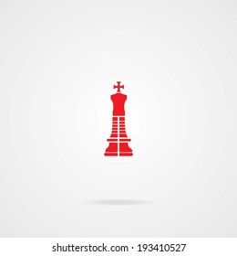 Chessman King icon. eps-10.