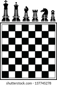 CHESSMEN & chess Board