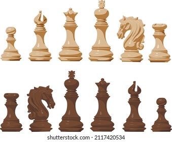chessmen
white and black pieces