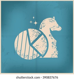 Chess,strategy design on old paper background,vector