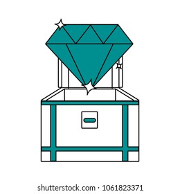 Chest with diamond